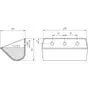 Ковш норийный полимерный DK-2316 чертеж