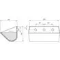 Ковш норийный полимерный DK-2823 чертеж