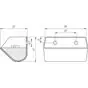 Ковш норийный полимерный DS-1109 чертеж