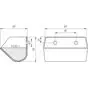 Ковш норийный полимерный DS-1612 чертеж