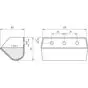 Ковш норийный полимерный DS-2316 чертеж