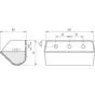 Ковш норийный полимерный DS-2616 чертеж