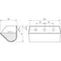 Ковш норийный полимерный DS-2816 чертеж