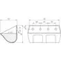 Ковш норийный полимерный M-4021 чертеж