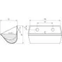 Ковш норийный полимерный DH-1909 чертеж