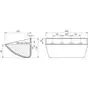 Ковш норийный полимерный SPS 300-150 HDP чертеж