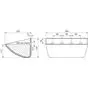 Ковш норийный полимерный SPS 370-215 HDP чертеж