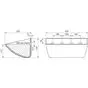 Ковш норийный полимерный SPS 400-215 HDP чертеж