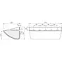 Ковш норийный полимерный SPS 450-215 HDP чертеж
