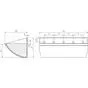 Ковш норийный полимерный JCC-S 14х8 чертеж