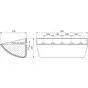 Ковш норийный полимерный JET 50-215 чертеж