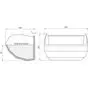 Ковш норийный полимерный CC-MAX 10x5 чертеж