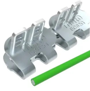 Механический соединитель (замок) для конвейерных лент MATO EasyClip EC62G с оцинкованным тросом