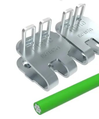 Механический соединитель (замок) конвейерных лент MATO EasyClip EC187G с оцинкованным тросом